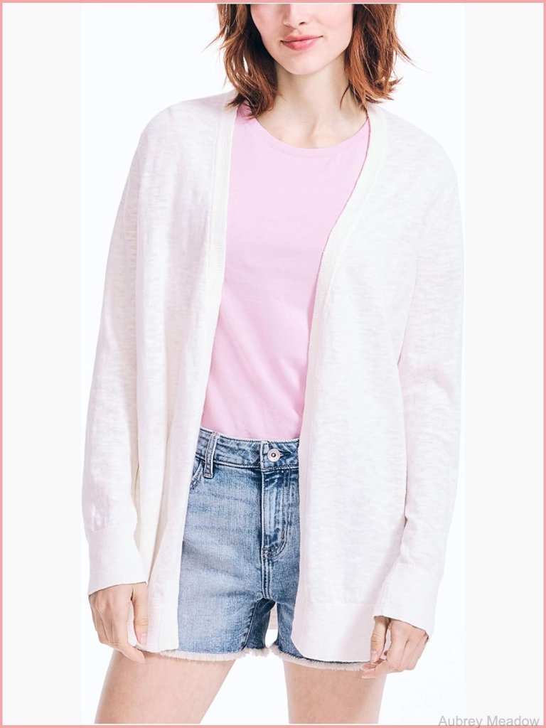 Soft Open Front Long Cardigan, Classic Fit, Machine Washable